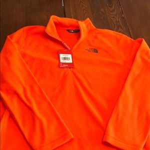 The North Face fleece orange